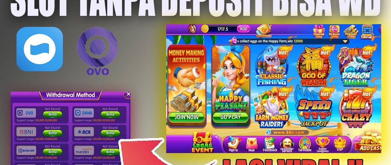 slot gratis tanpa deposit bisa withdraw