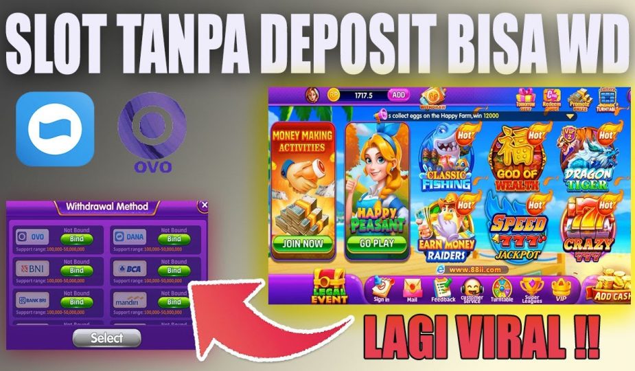 slot gratis tanpa deposit bisa withdraw